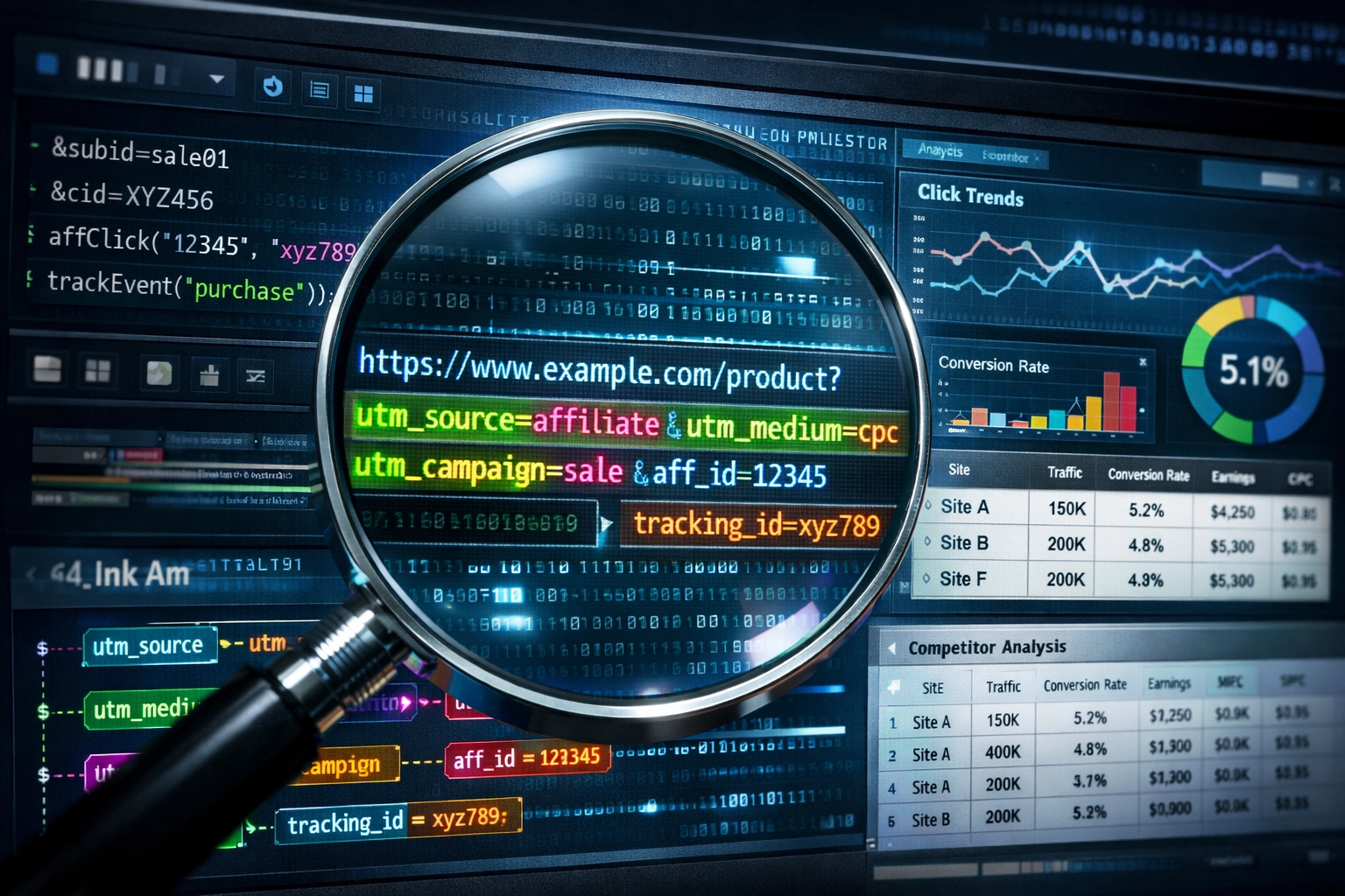 Analýza affiliate odkazov a skúmanie sledovacích kódov