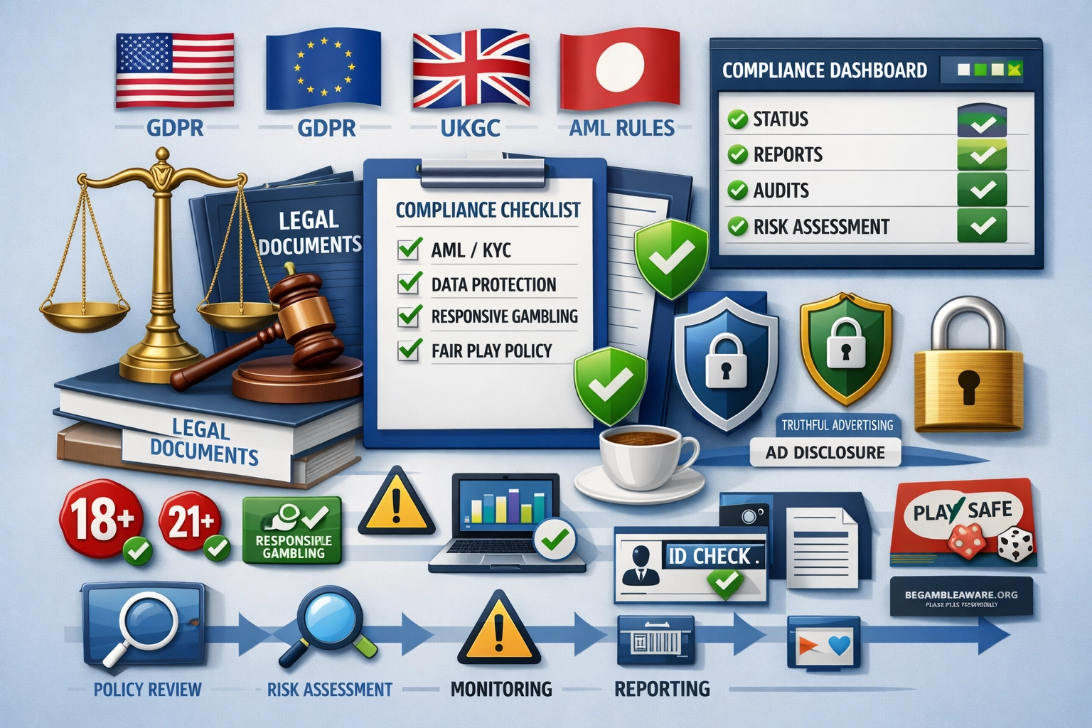Súlad a právny rámec pre stávkových partnerov