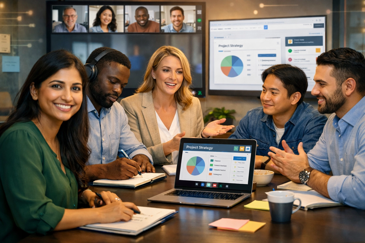 Diverzifikovaní affiliate partneri v online spolupracujúcom prostredí počas tímovej práce