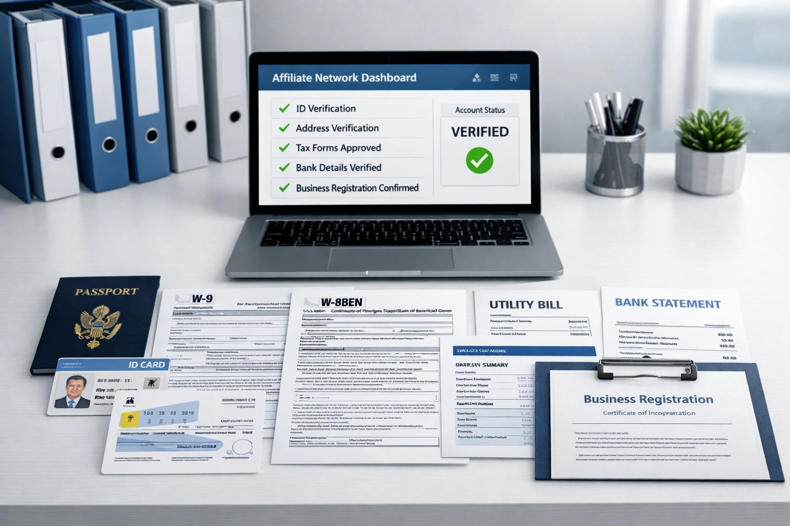 Dokumenty potrebné na žiadosti o vstup do affiliate sietí