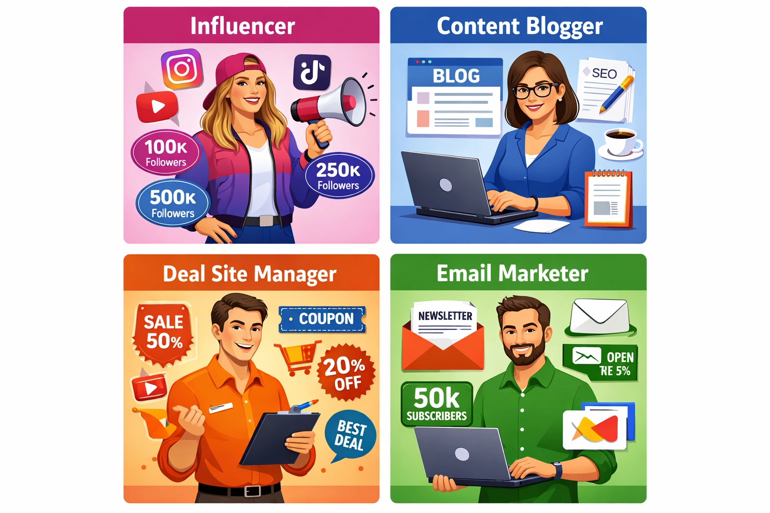 Rôzne affiliate persony a personalizačné stratégie