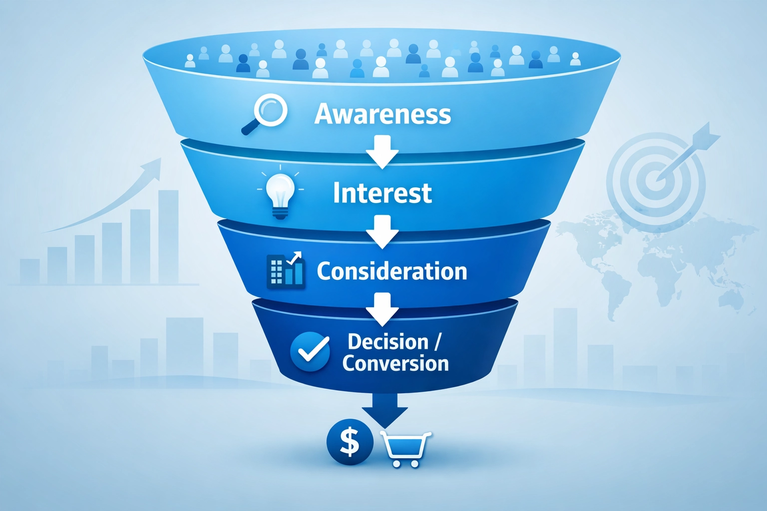 Complete Sales Funnel from Awareness to Conversion