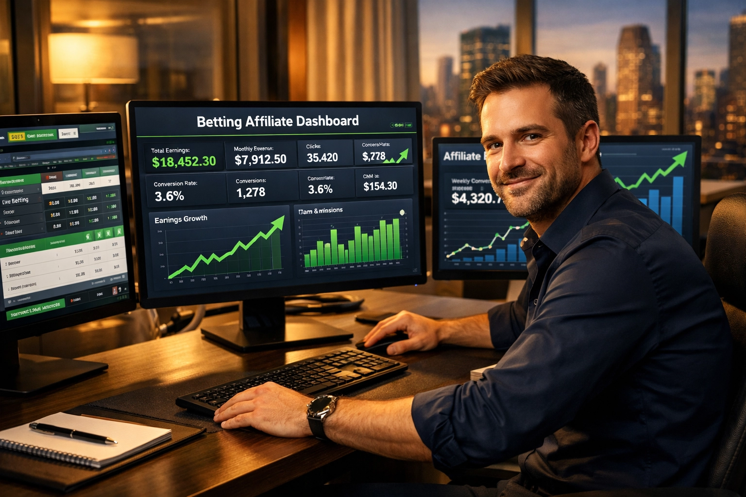 Prípadová štúdia zárobkov stávkového affiliate: Od 0 po 10 000 $ mesačne