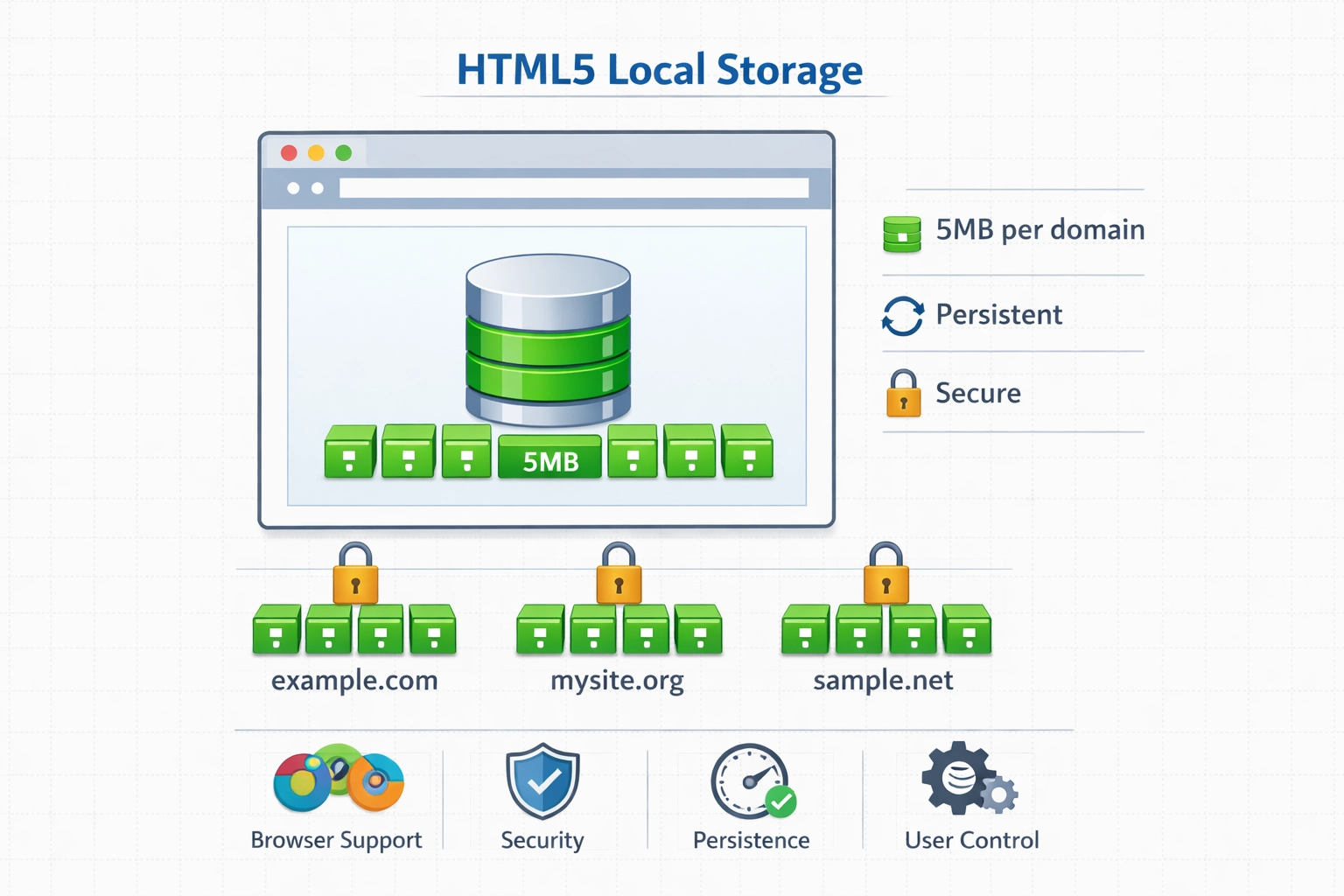 Schopnosti a výhody HTML5 local storage