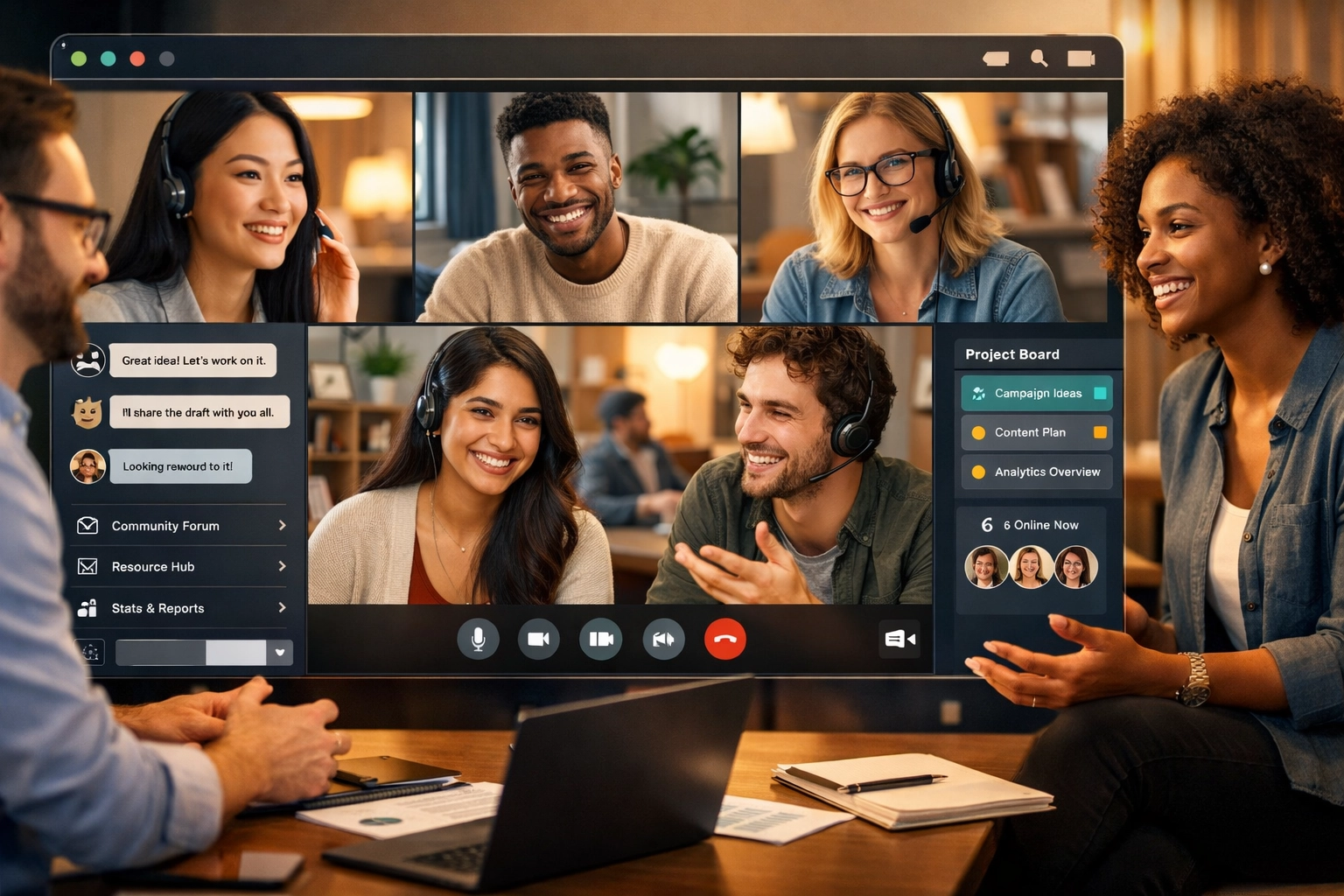 Virtuálna affiliate komunita a networkingová platforma s rôznorodou skupinou spolupracujúcich partnerov