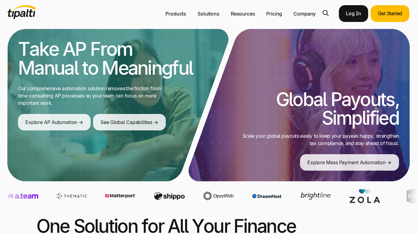 Platforma na spracovanie platieb Tipalti