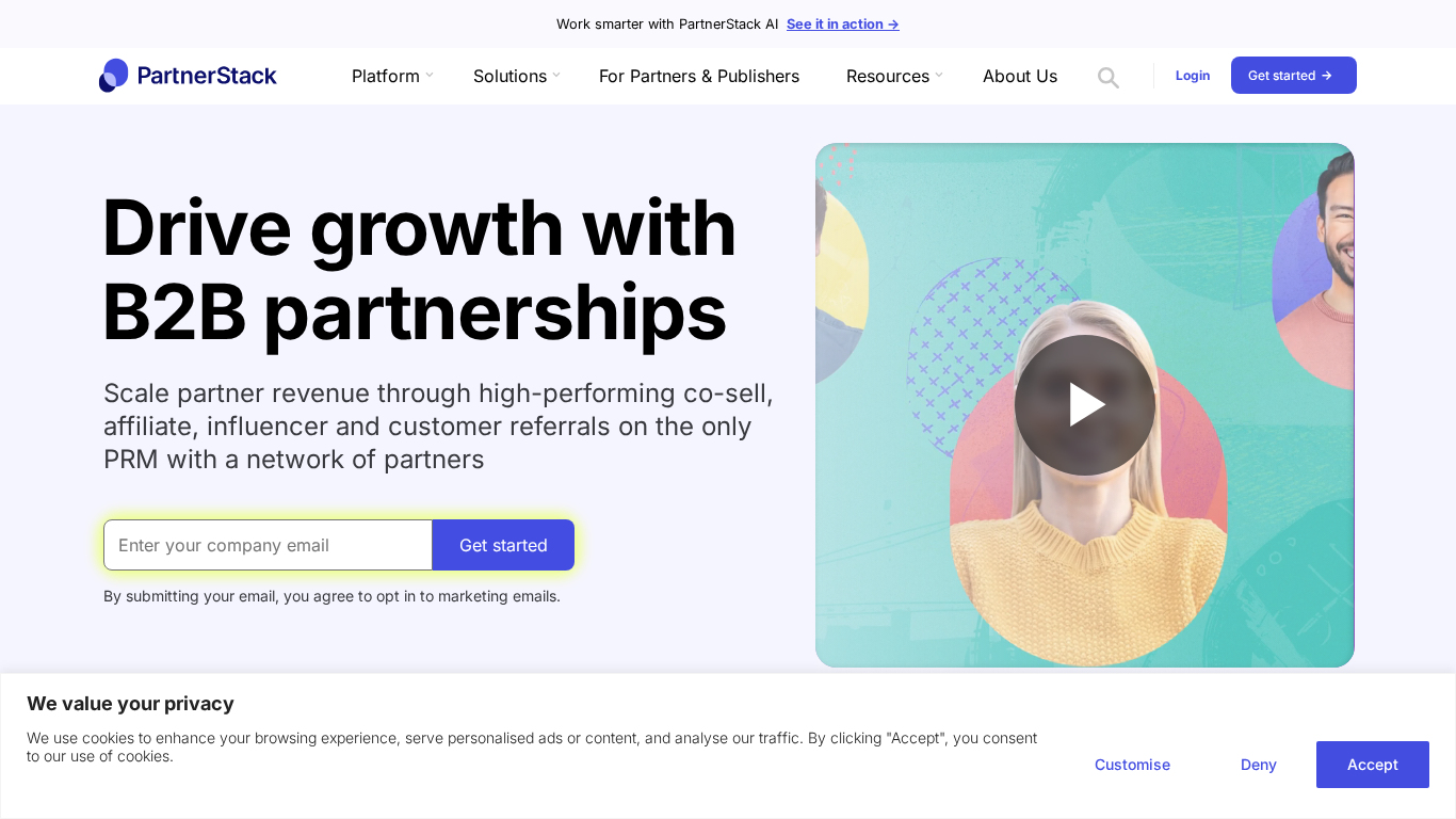 Platforma pre správu partnerov PartnerStack