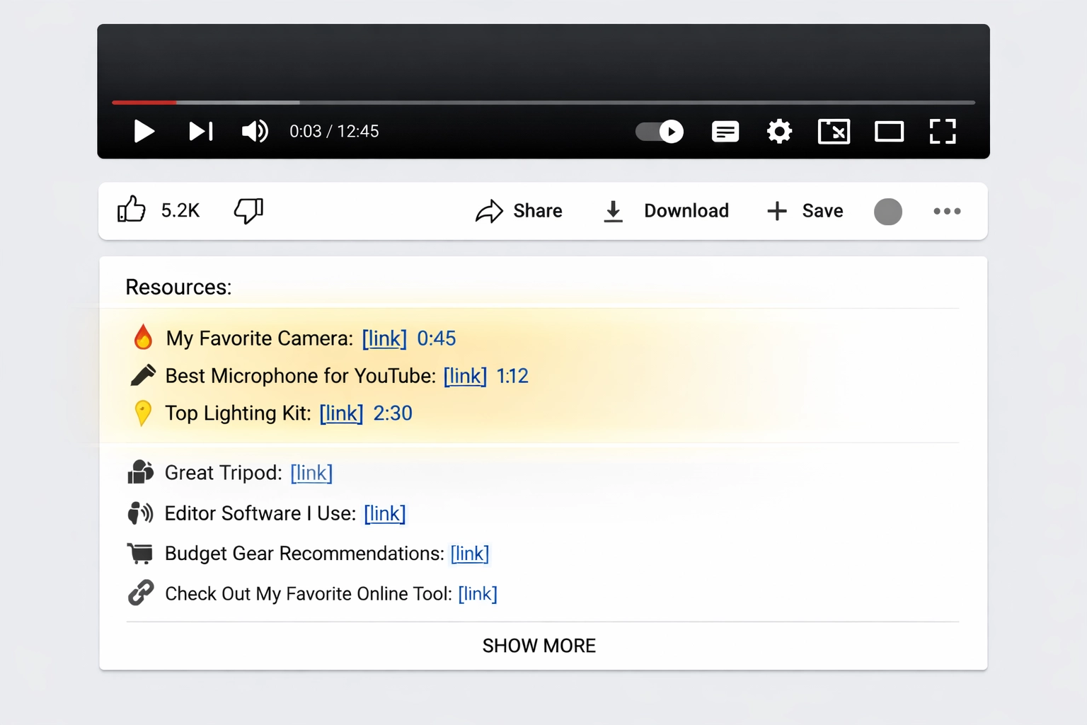 Kde by ste mali umiestniť affiliate odkazy vo svojom YouTube obsahu