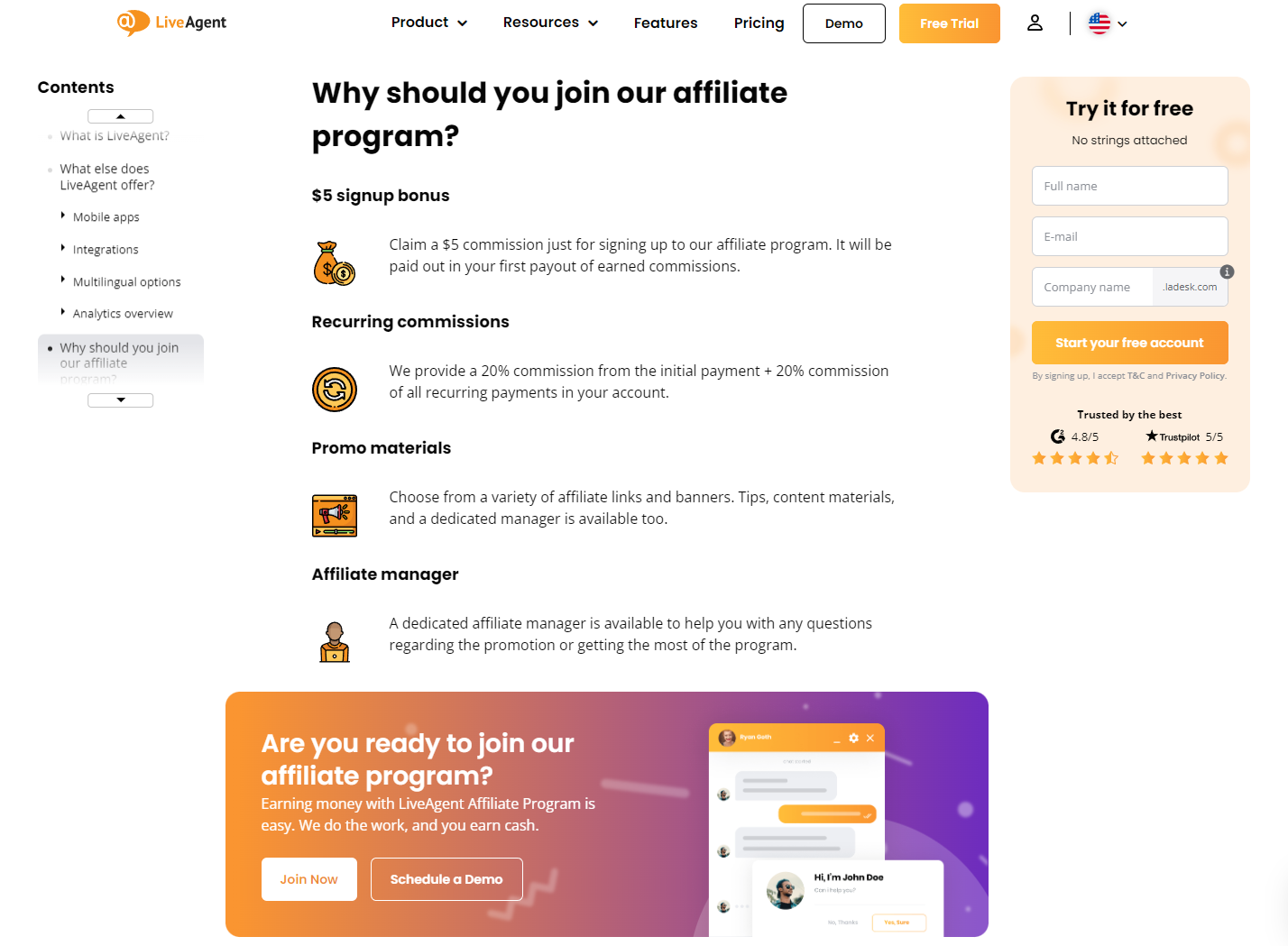 LiveAgent - Prečo sa pridať k nášmu affiliate programu?