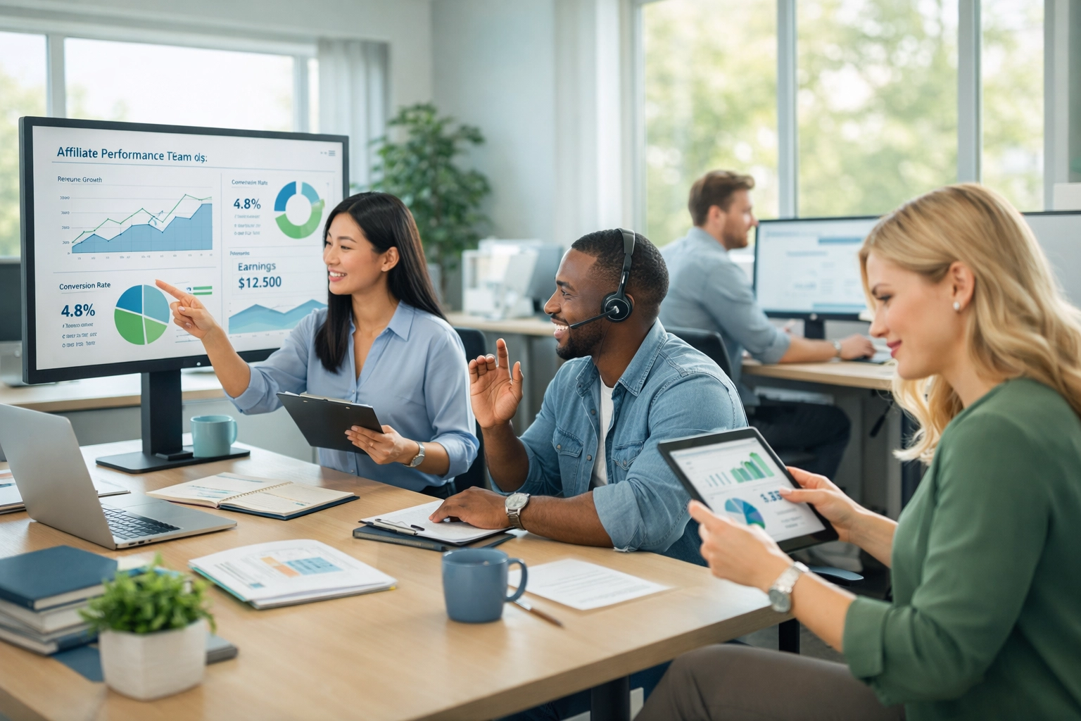 Affiliate support team collaboration