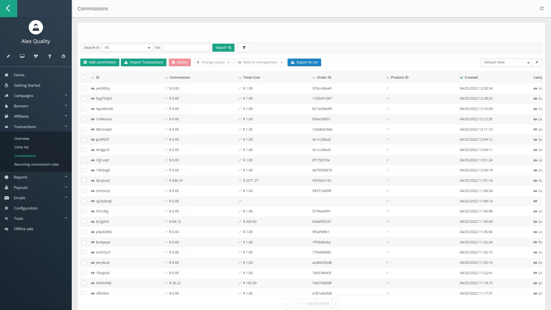 Post Affiliate Pro (verzia 5.11.19.7)