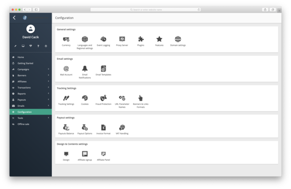 Konfigurácia Post Affiliate Pro