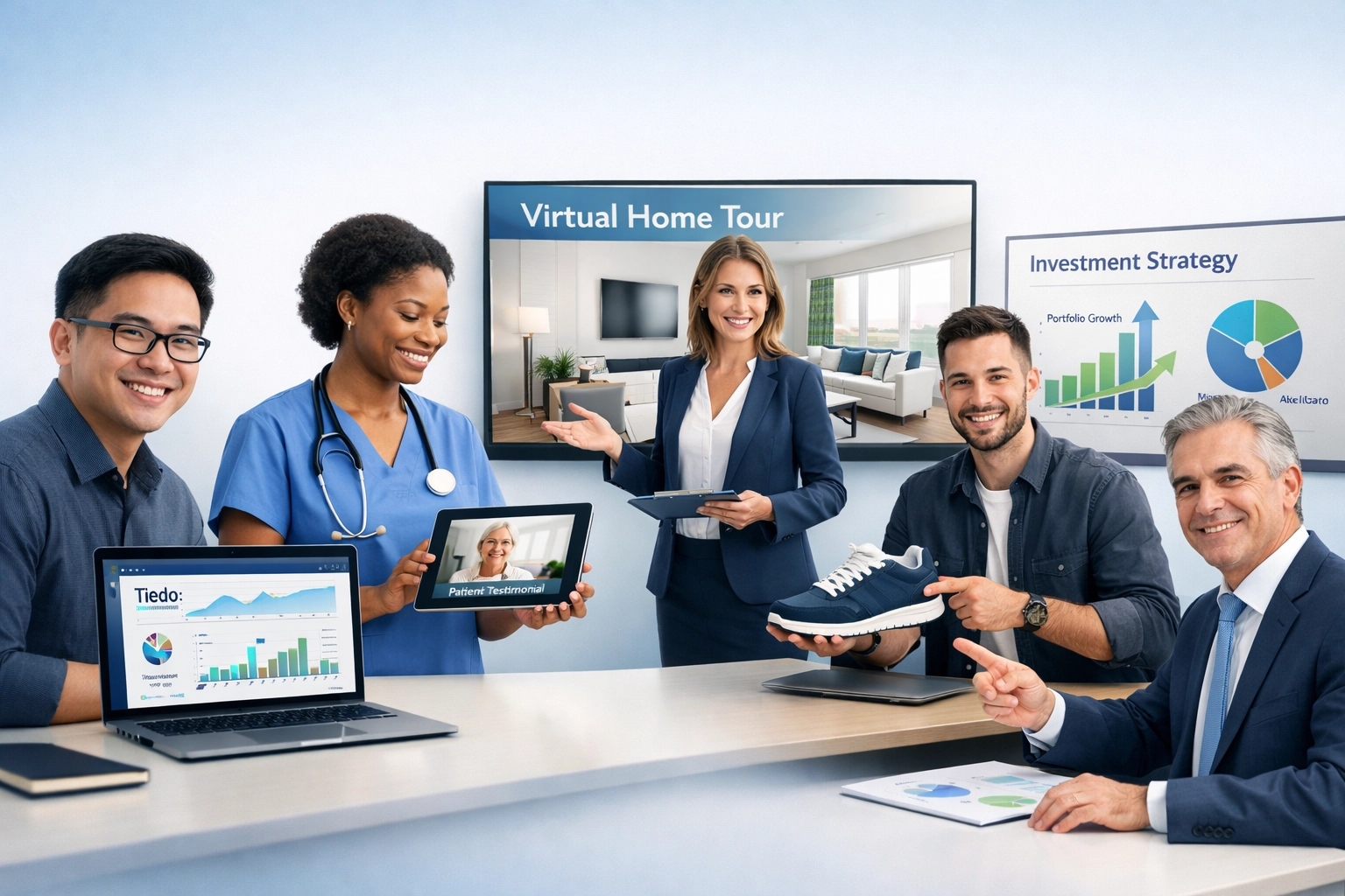 Video marketing obsahu naprieč rozmanitými odvetviami vrátane technológií, zdravotníctva, realít, e-commerce a financií