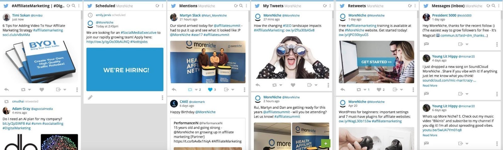 Twitter profil pre affiliate marketing