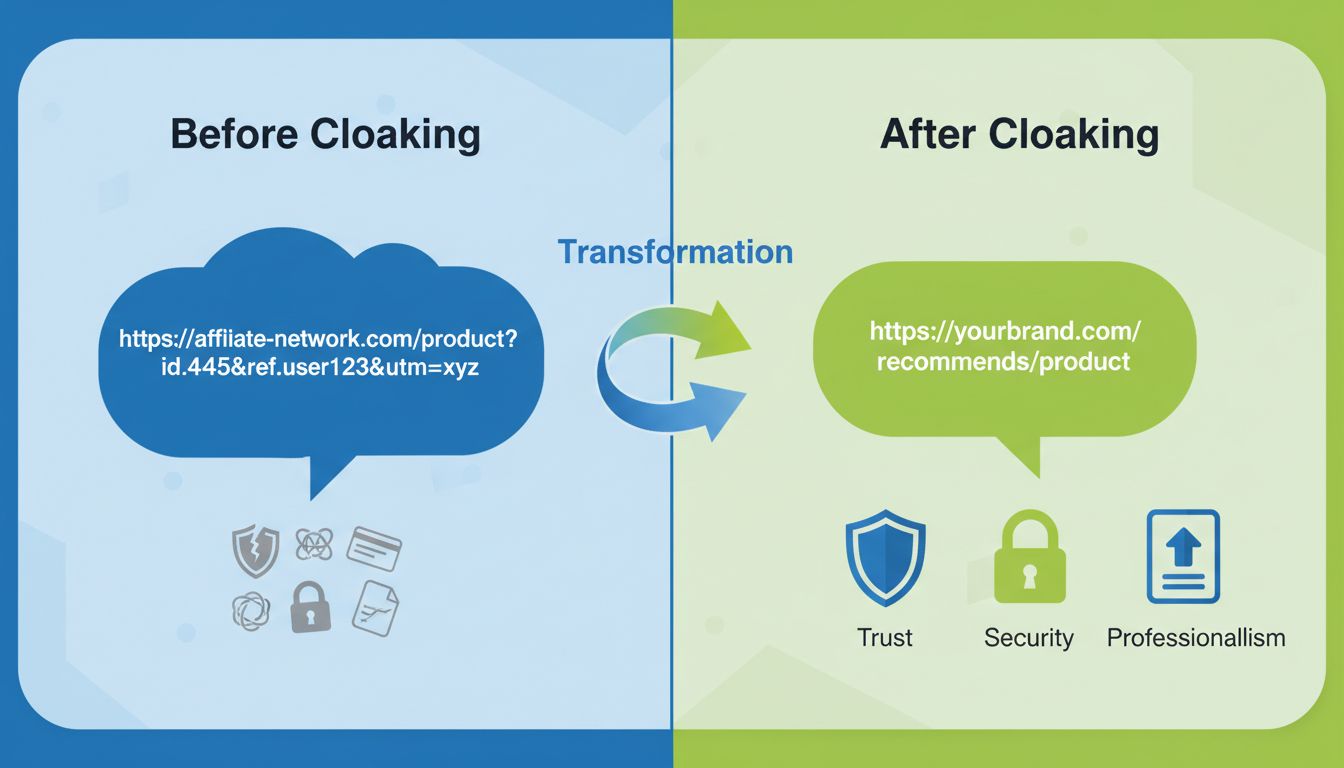 Porovnanie maskovania affiliate odkazov – premietnutie neprehľadnej URL na čistý značkový odkaz