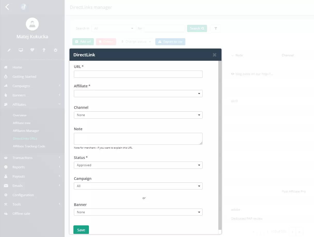 Štýly partnerských odkazov