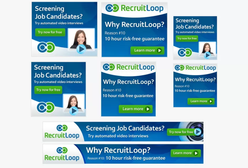 Príklady reklamných bannerov