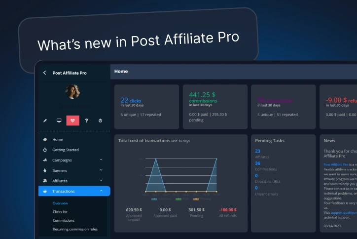 Pozrite si, čo je nové v Post Affiliate Pro