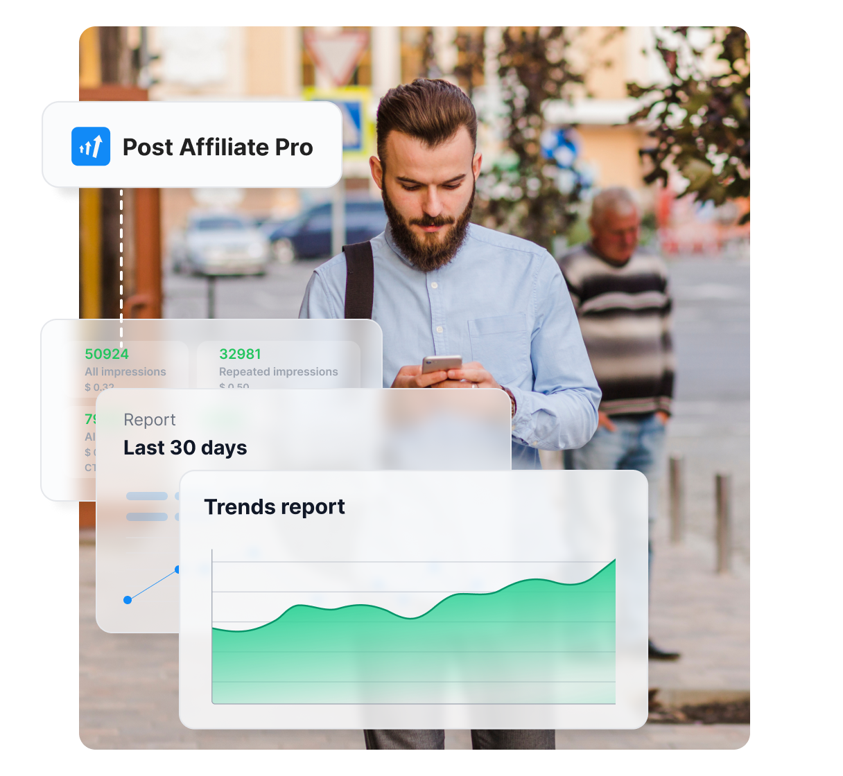 Infografika zobrazujúca oblasti, s ktorými vám Post Affiliate Pro pomôže, ako je identifikácia publika, tvorba províznych štruktúr a ďalšie.