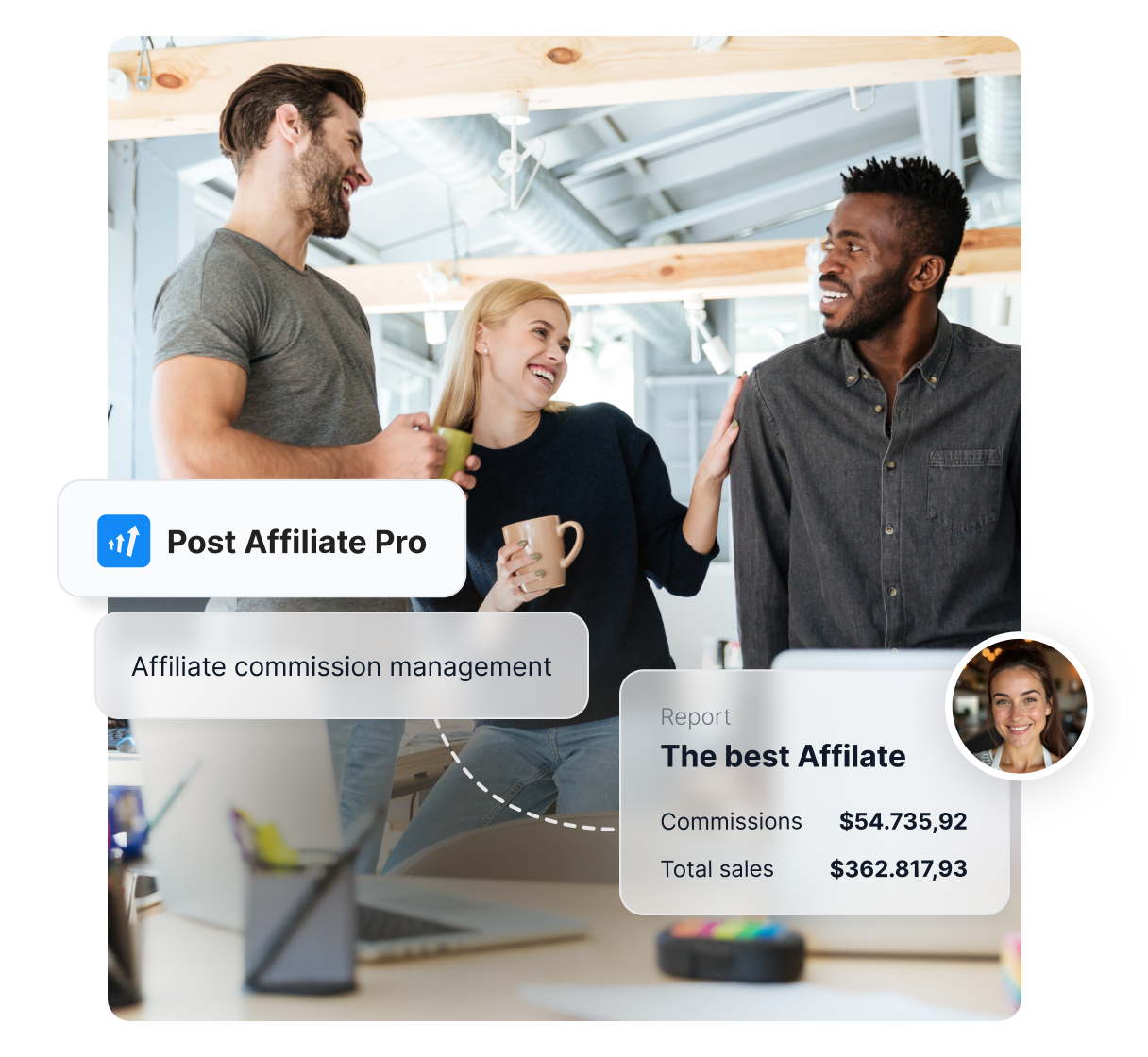 Prehľad kľúčových funkcií Post Affiliate Pro, ako je komplexné sledovanie, reportovanie a provízie.