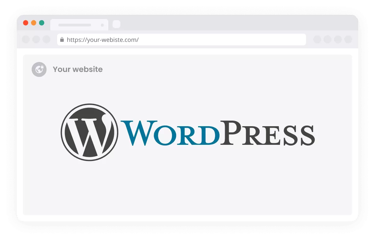 Náhľad WordPress webovej stránky.