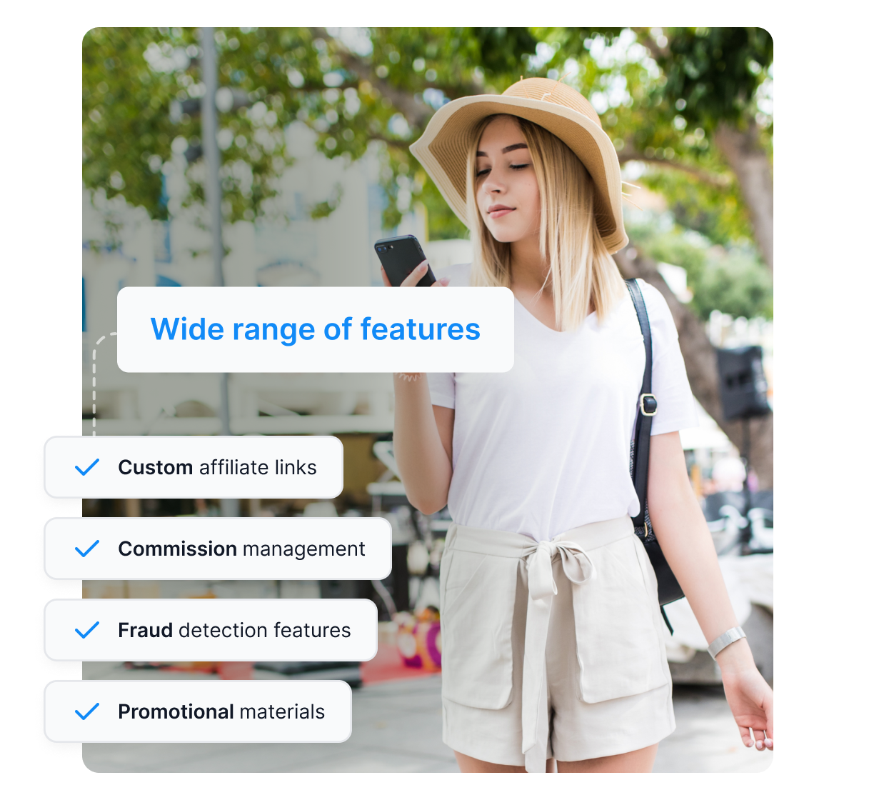 Schéma fungovania affiliate tracking softvéru.