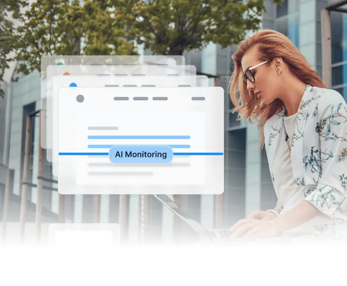 Dashboard AI monitorovania súladu označujúci podozrivé transakcie affiliate partnerov a porušenia pravidiel